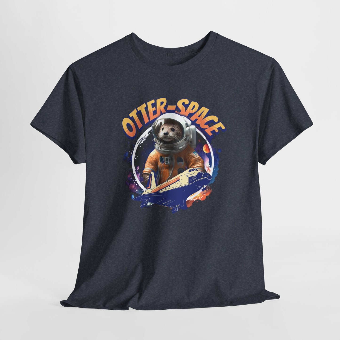 Otter Space T-Shirt - Stylish Cosmic Otter Design