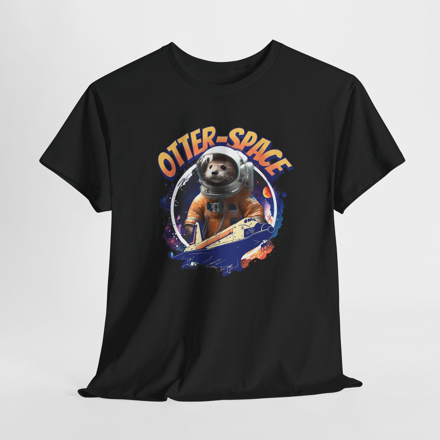 Otter Space T-Shirt - Stylish Cosmic Otter Design