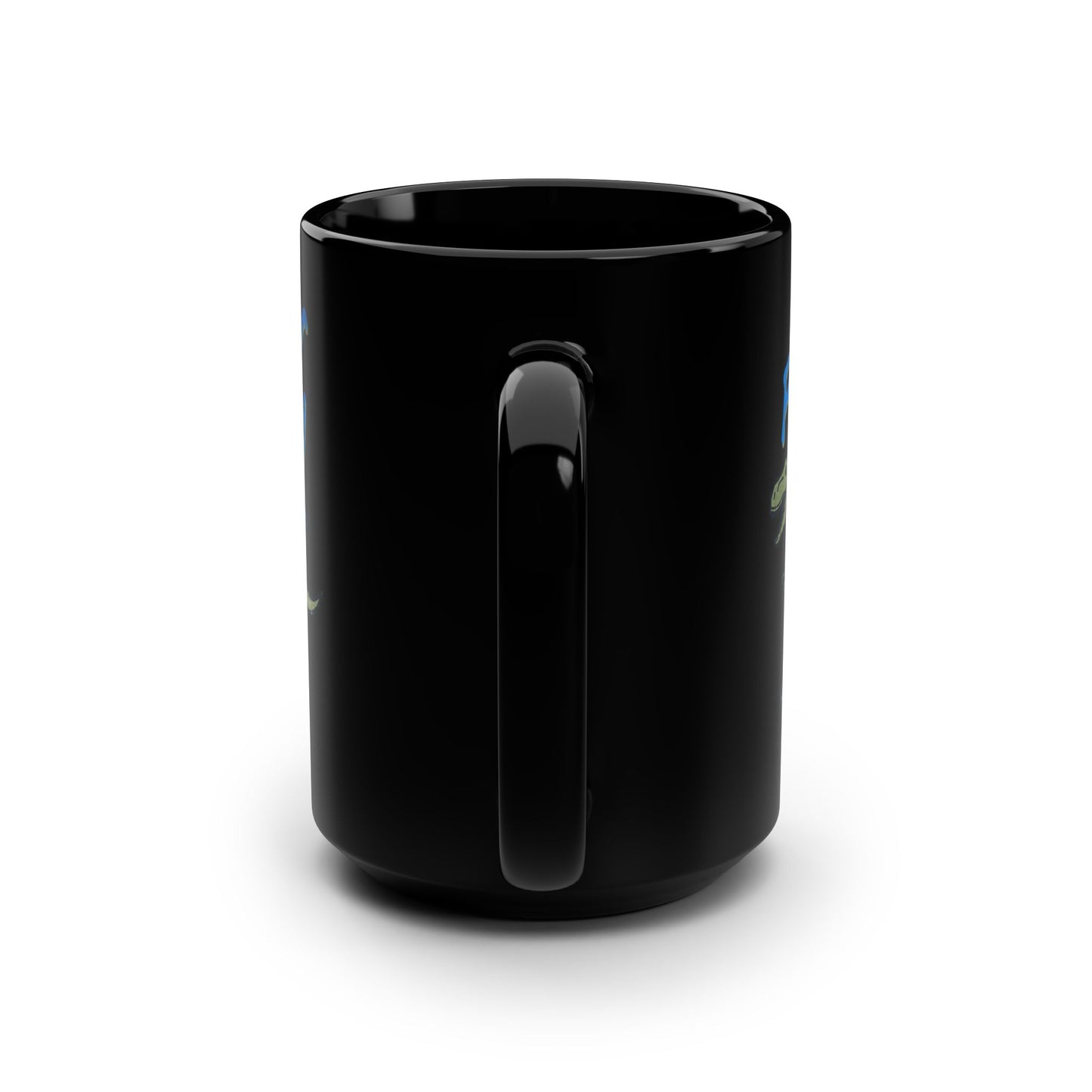 Just a Regular Day in the Life of a Bad Ass Cat! Black Mug, 15oz