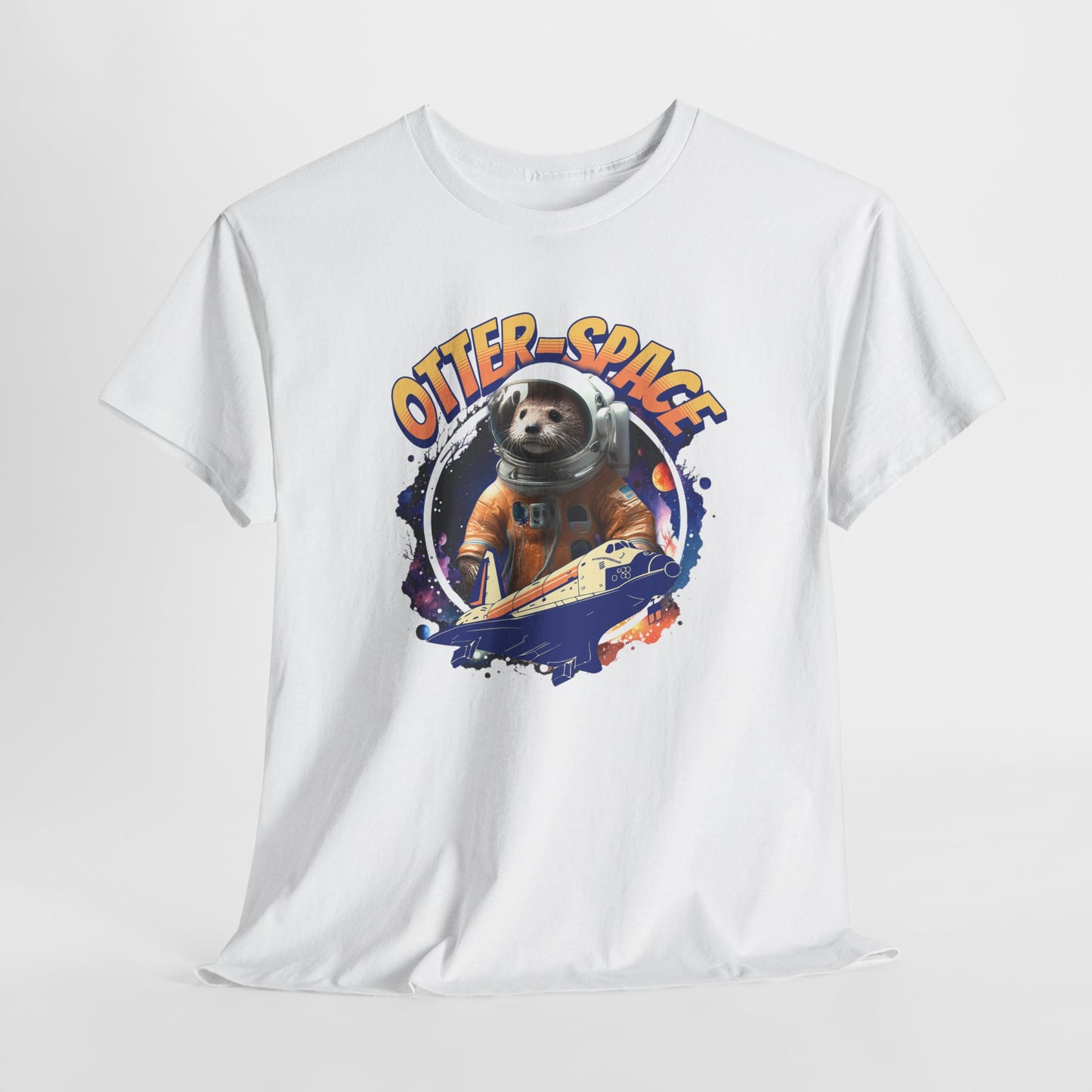 Otter Space T-Shirt - Stylish Cosmic Otter Design