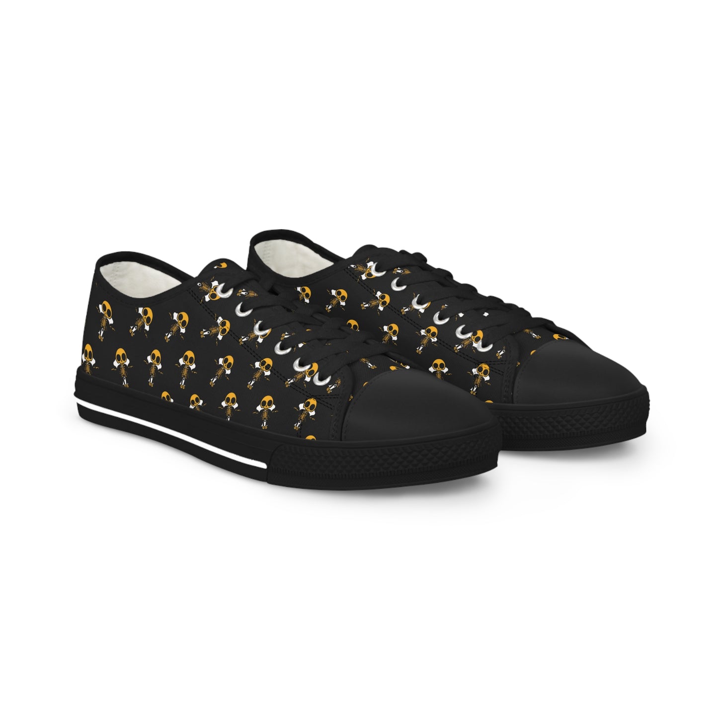 Skeleton Yellow Jacket Low Top Sneakers