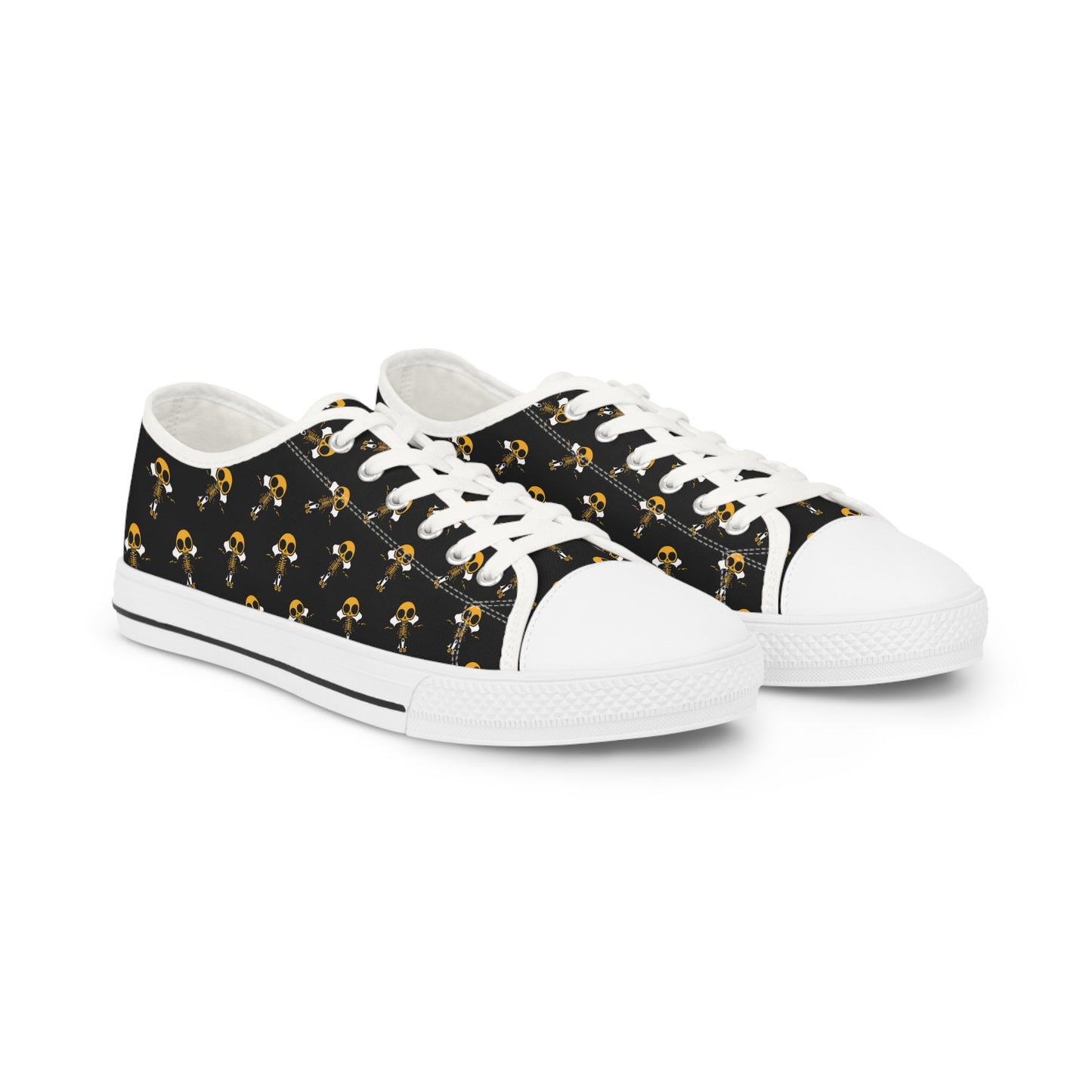 Skeleton Yellow Jacket Low Top Sneakers