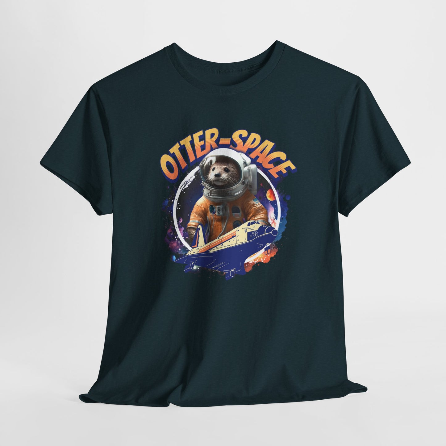 Otter Space T-Shirt - Stylish Cosmic Otter Design