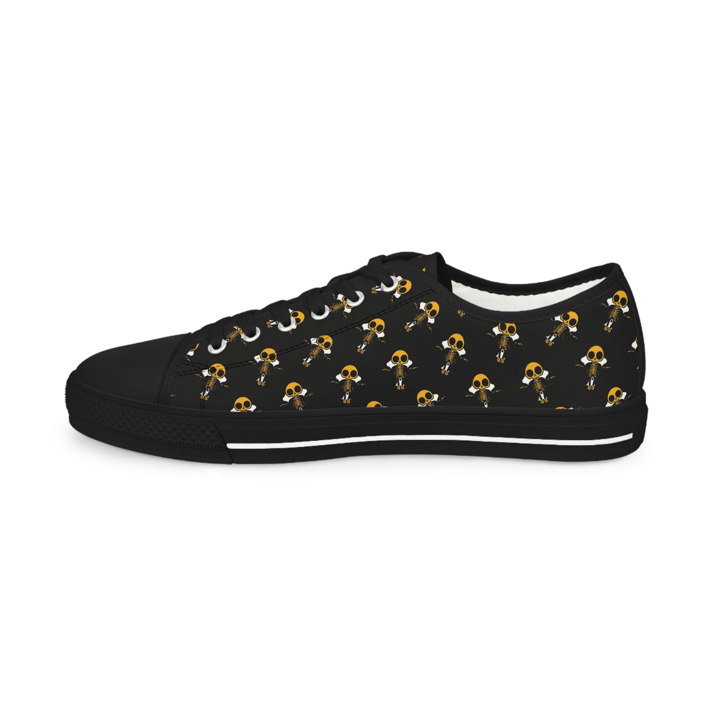 Skeleton Yellow Jacket Low Top Sneakers