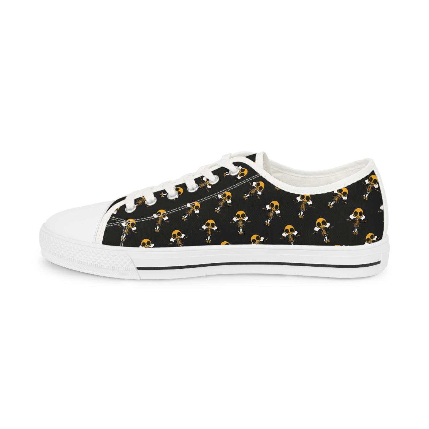 Skeleton Yellow Jacket Low Top Sneakers