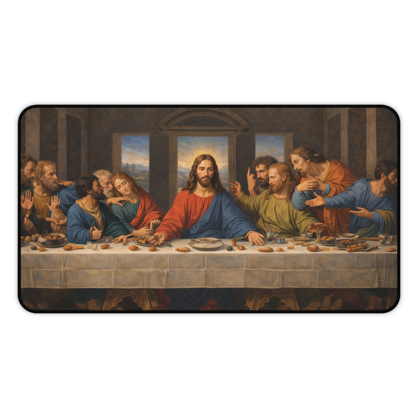 The Last Supper Desk Mat | Religious Christian Artwork Mouse Pad