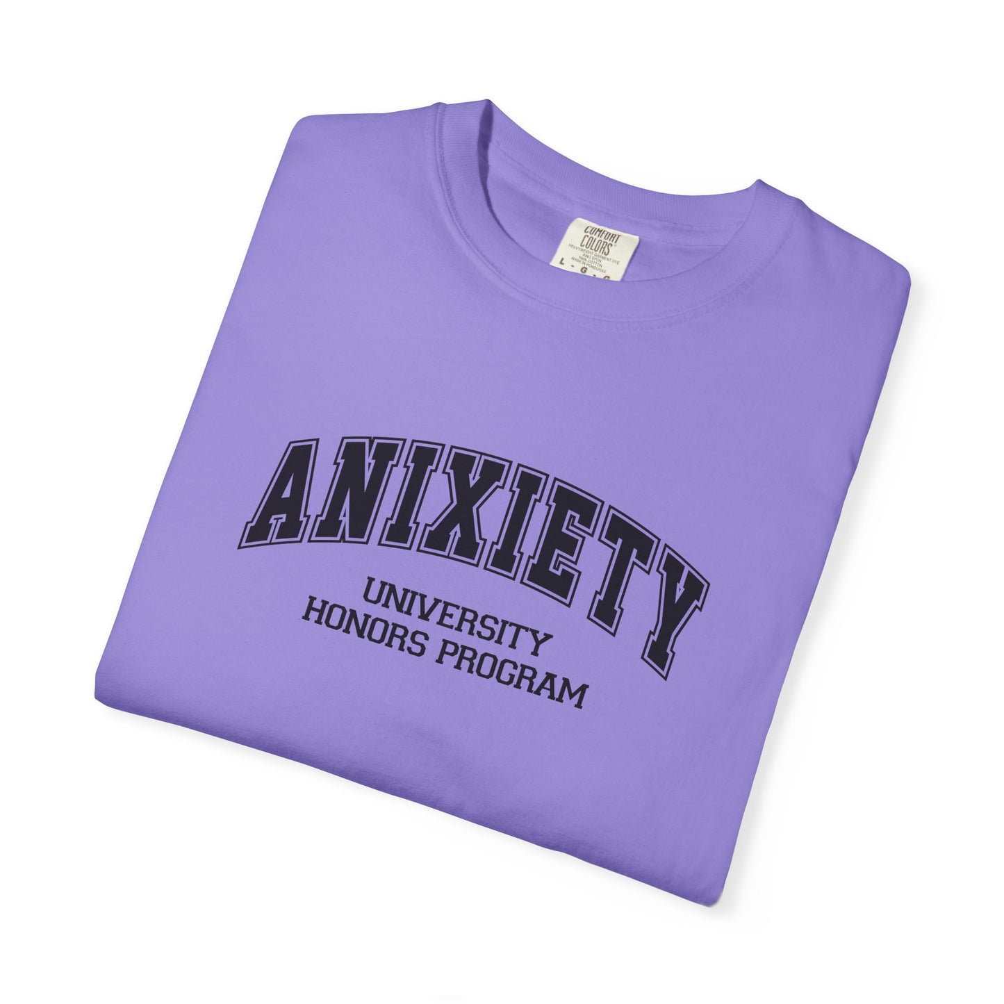 Sarcastic, Tired, Anixiety, Positive  Sayings, T-Shirt — Retro Collegiate Graphic Tee