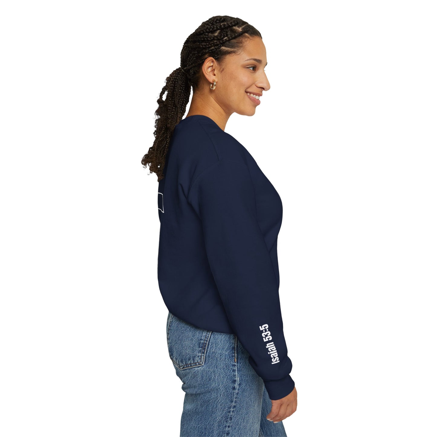 God Still Heals Sweatshirt — Inspirational Christian Crewneck (Isaiah 53:5)