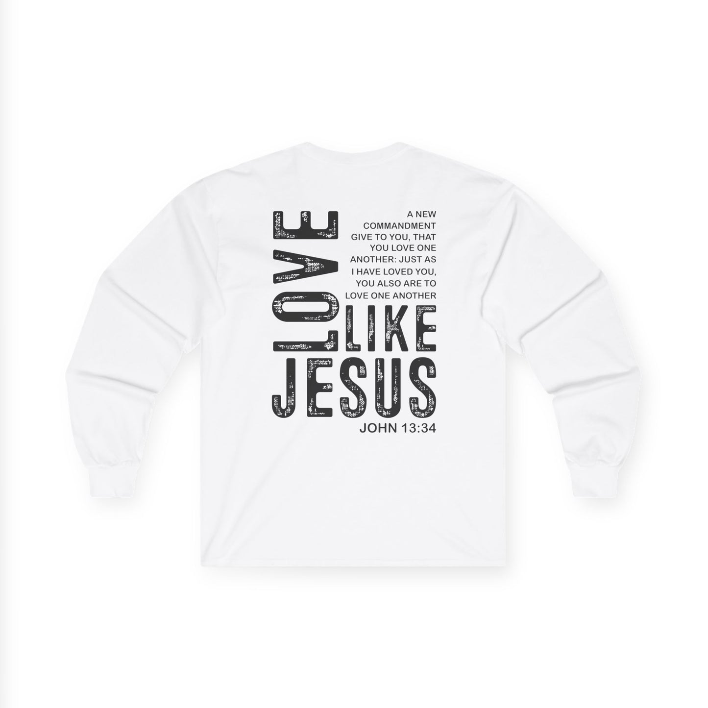 Love Like Jesus Long Sleeve Tee — John 13:34 Christian Shirt