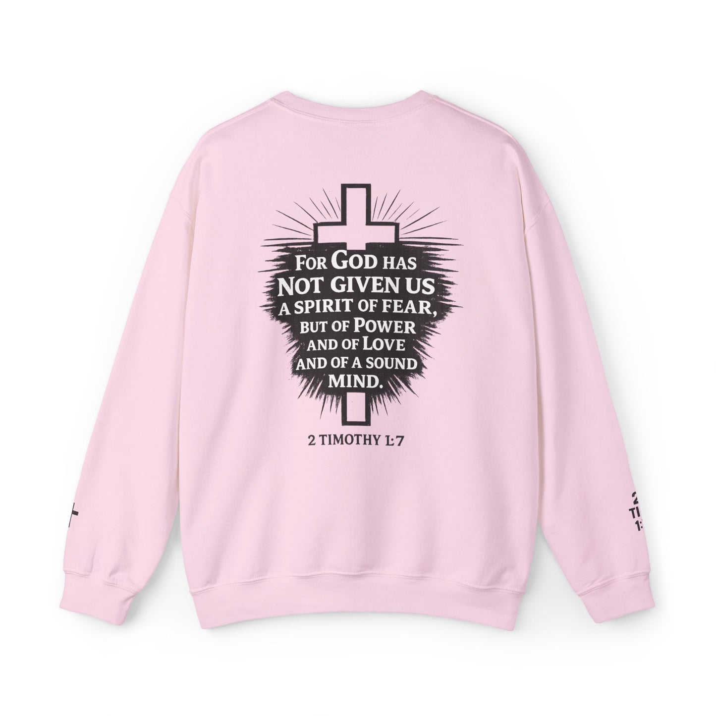 Faith Not Fear Sweatshirt — Inspirational Christian Crewneck (Isaiah 53:5)