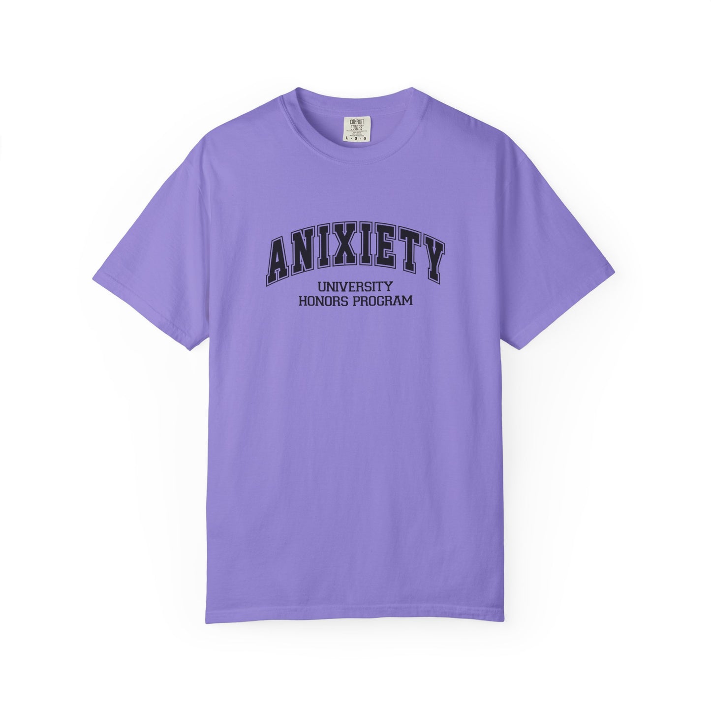 Sarcastic, Tired, Anixiety, Positive  Sayings, T-Shirt — Retro Collegiate Graphic Tee