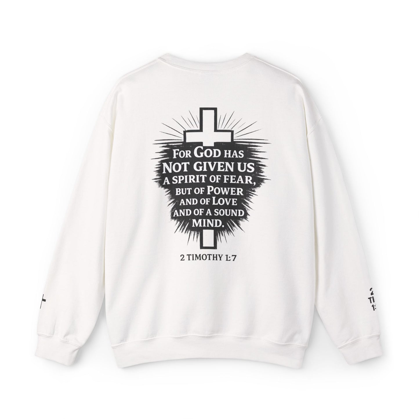 Faith Not Fear Sweatshirt — Inspirational Christian Crewneck (Isaiah 53:5)