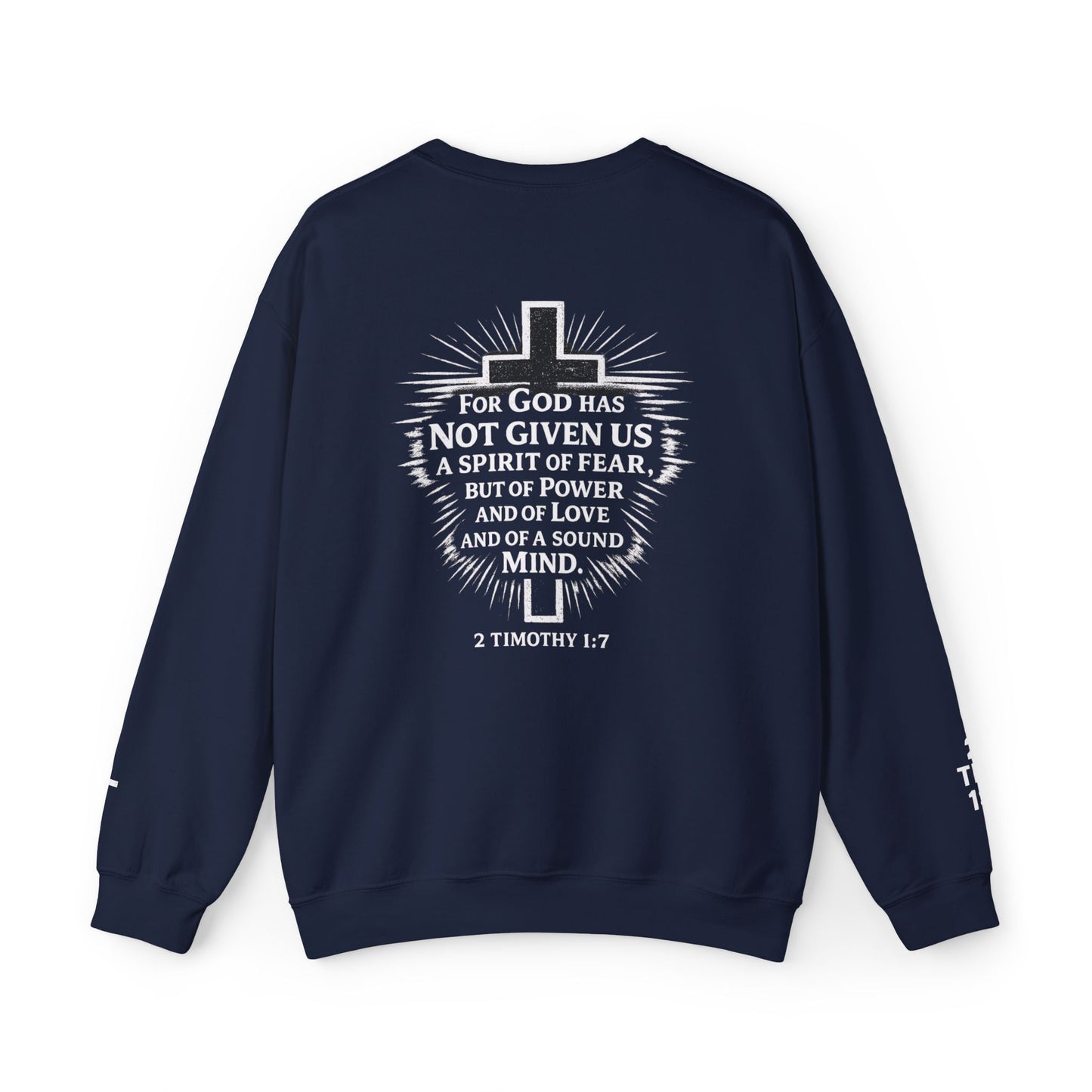 Faith Not Fear Sweatshirt — Inspirational Christian Crewneck (Isaiah 53:5)