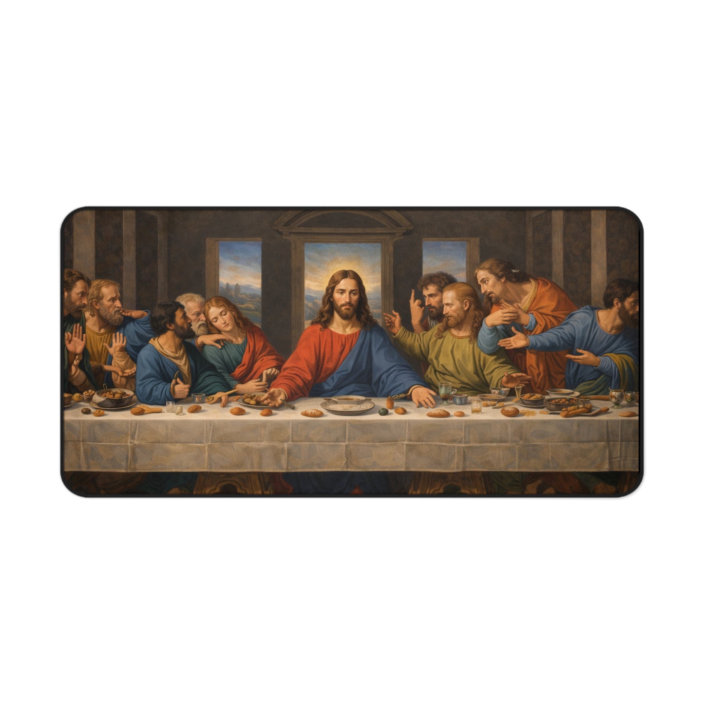 The Last Supper Desk Mat | Religious Christian Artwork Mouse Pad