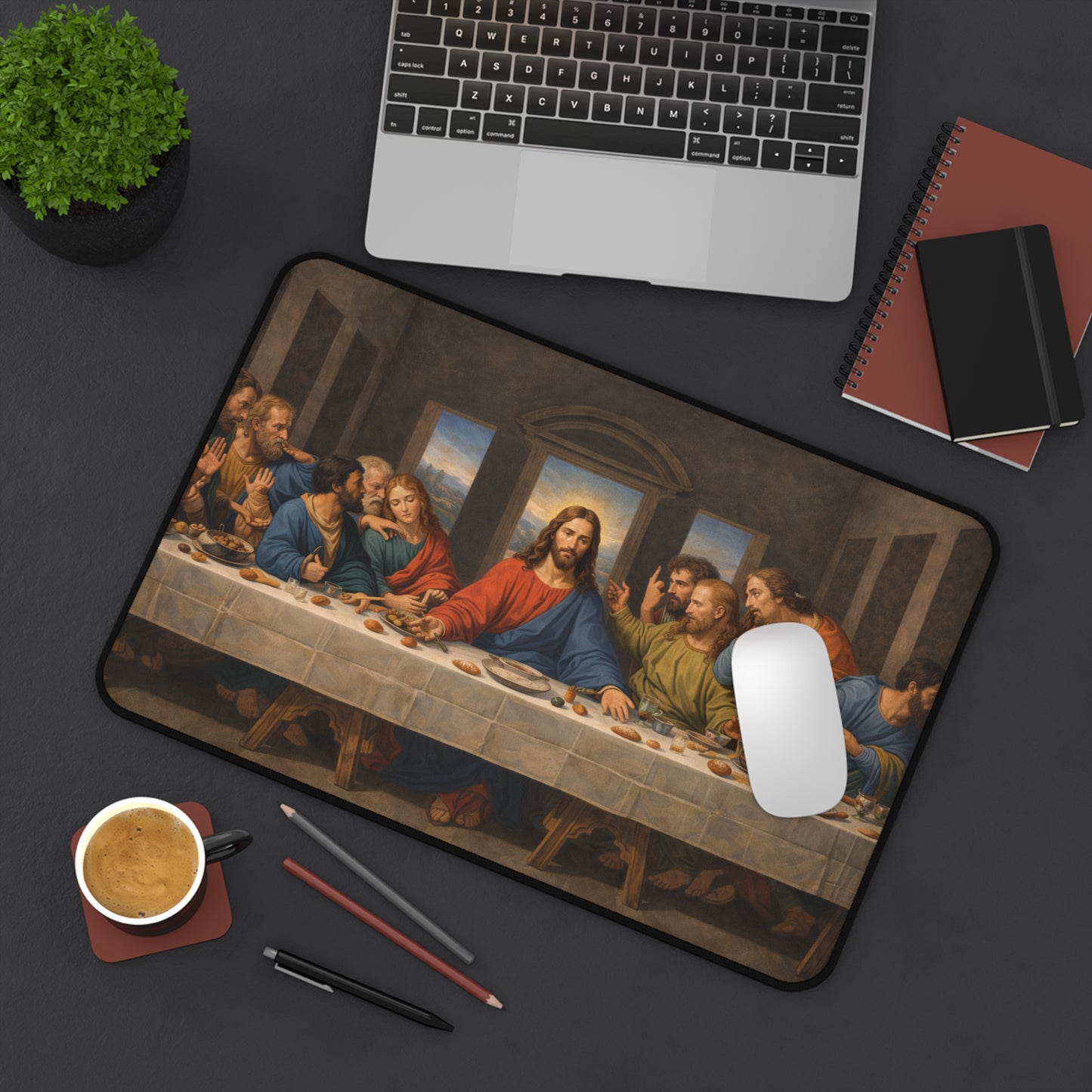 The Last Supper Desk Mat | Religious Christian Artwork Mouse Pad