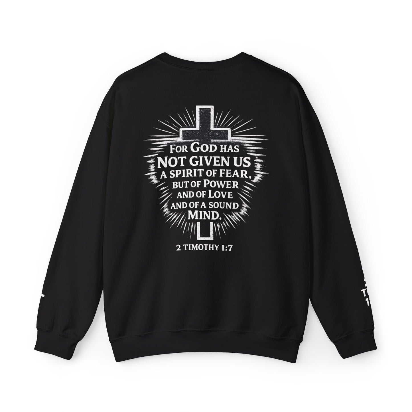 Faith Not Fear Sweatshirt — Inspirational Christian Crewneck (Isaiah 53:5)
