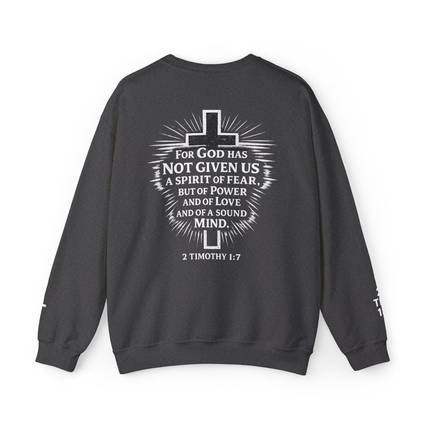 Faith Not Fear Sweatshirt — Inspirational Christian Crewneck (Isaiah 53:5)