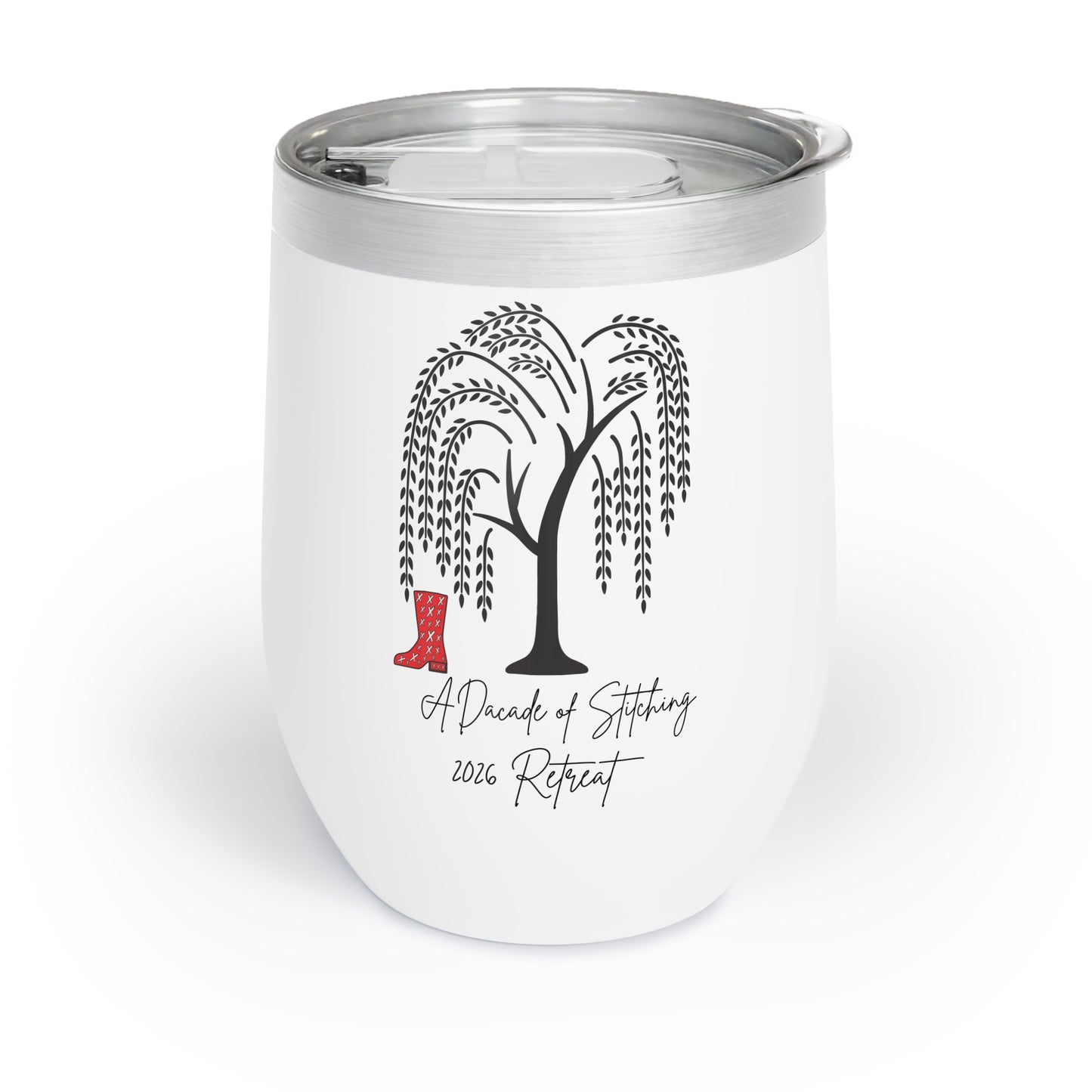 Copy of The Willow Tree Sampler Guild 2025 Chill Wine Tumbler | Funny Wine Cup for Relaxation, Perfect Gift for Wine Lovers, Outdoor Events, Celebrations