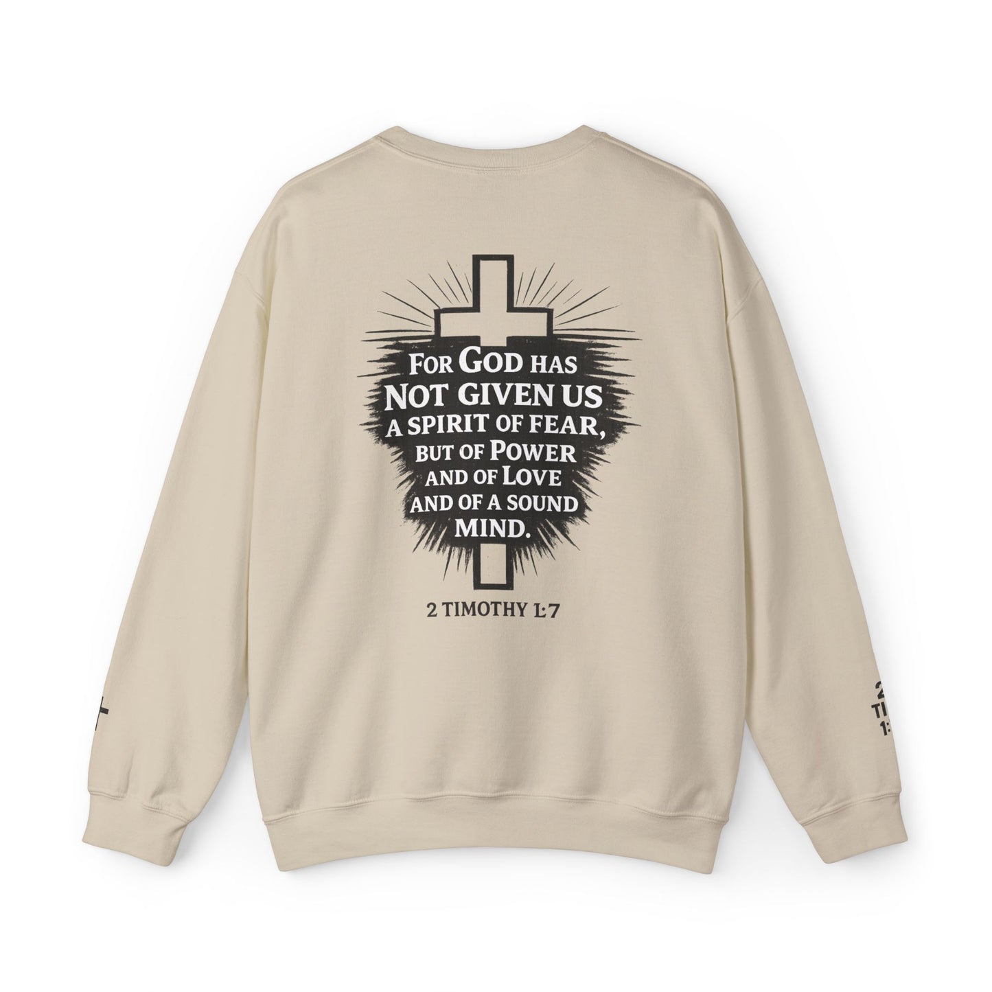 Faith Not Fear Sweatshirt — Inspirational Christian Crewneck (Isaiah 53:5)