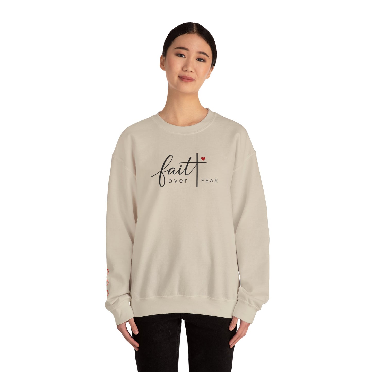 Faith Over Fear Christian Sweatshirt