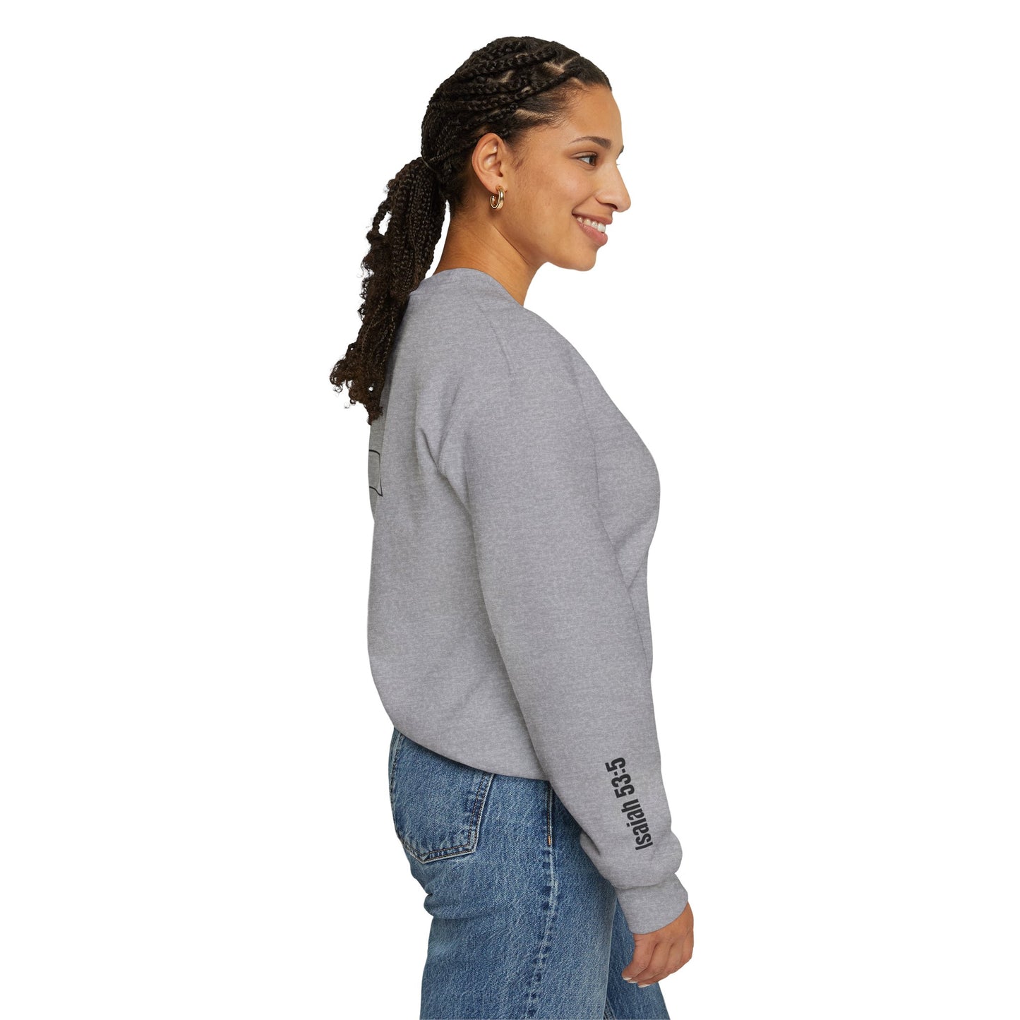 God Still Heals Sweatshirt — Inspirational Christian Crewneck (Isaiah 53:5)