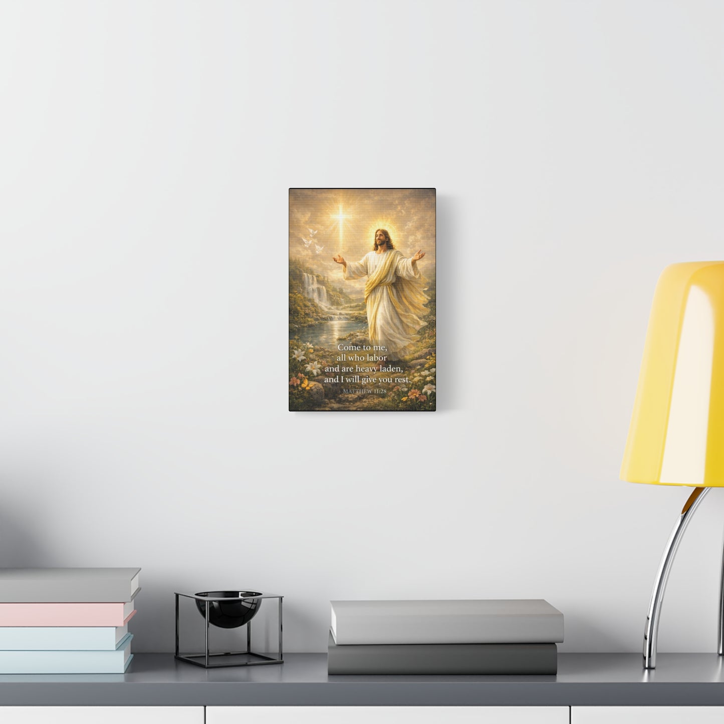 Matthew 11:28 Religious Canvas