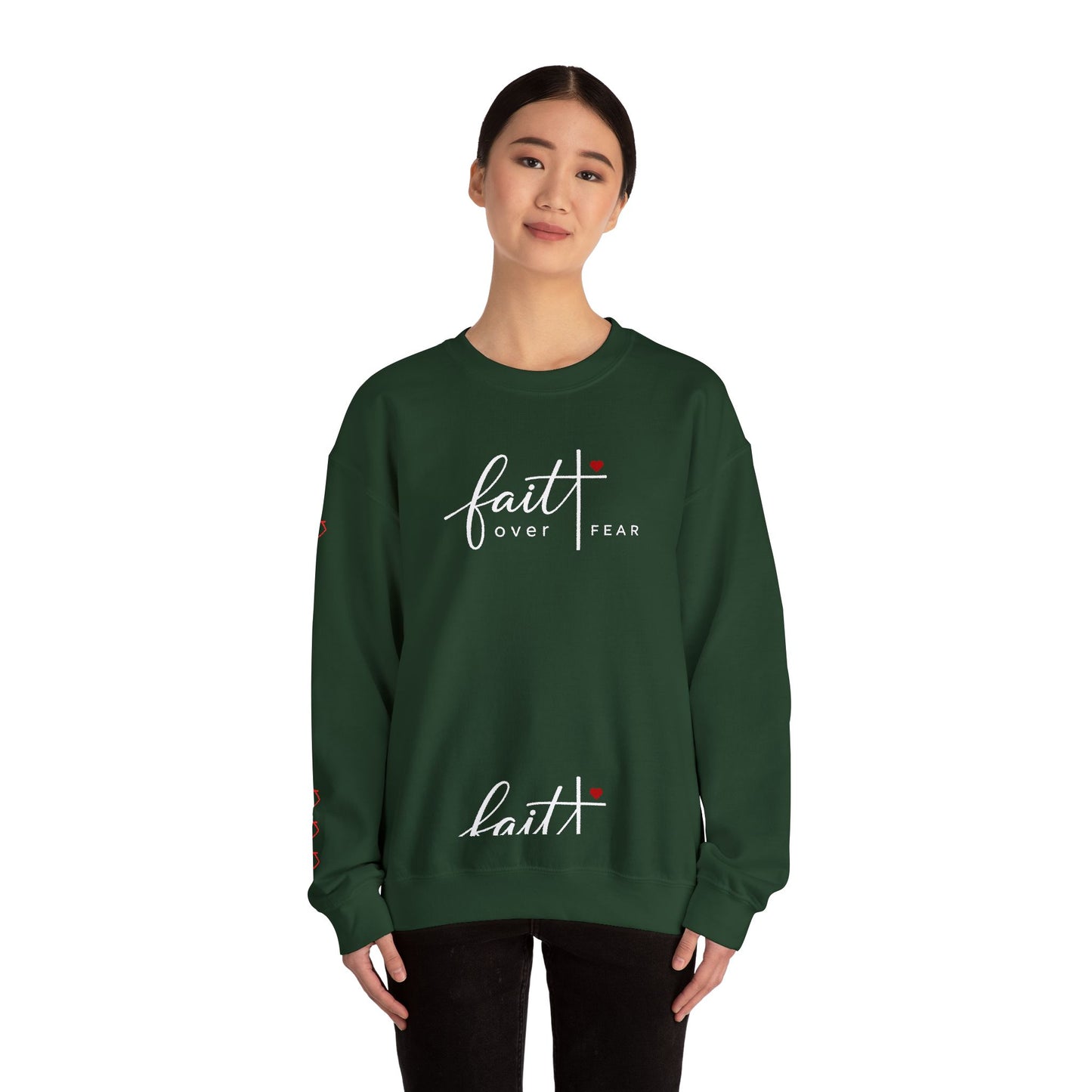 Faith Over Fear Christian Sweatshirt