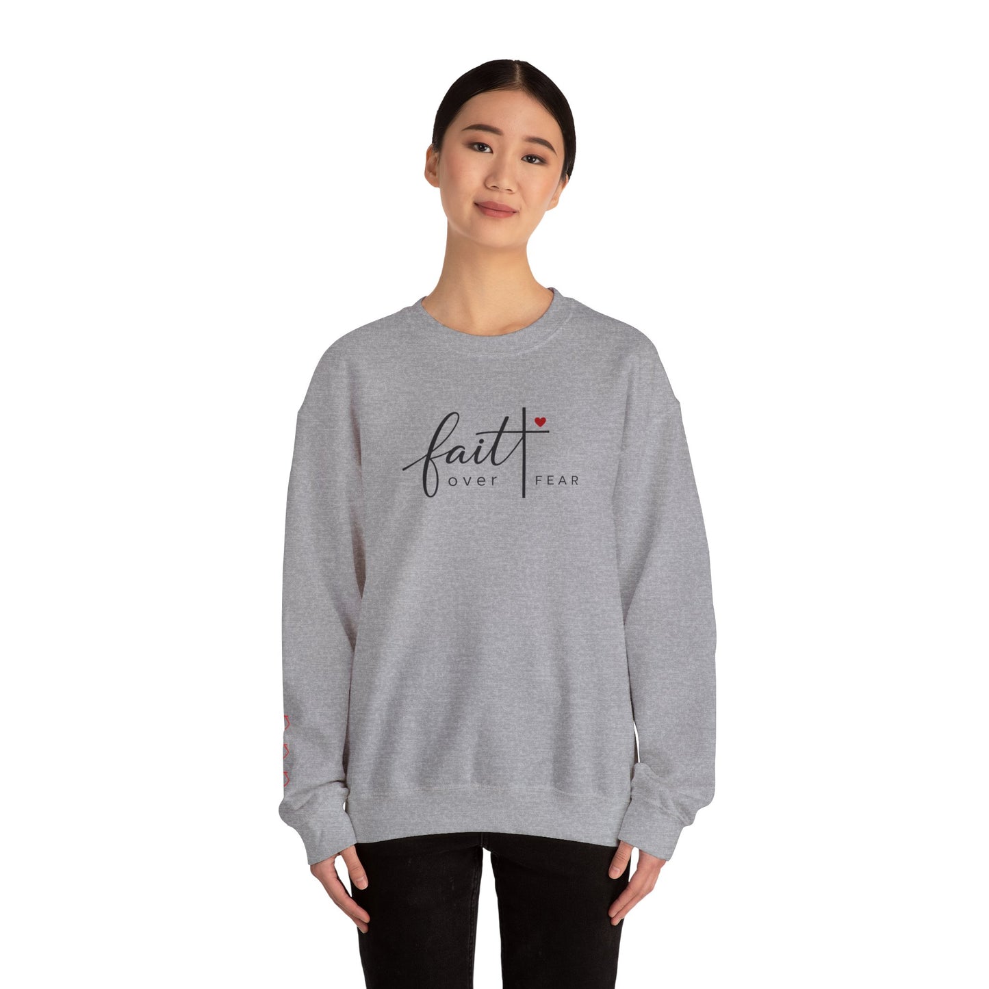 Faith Over Fear Christian Sweatshirt