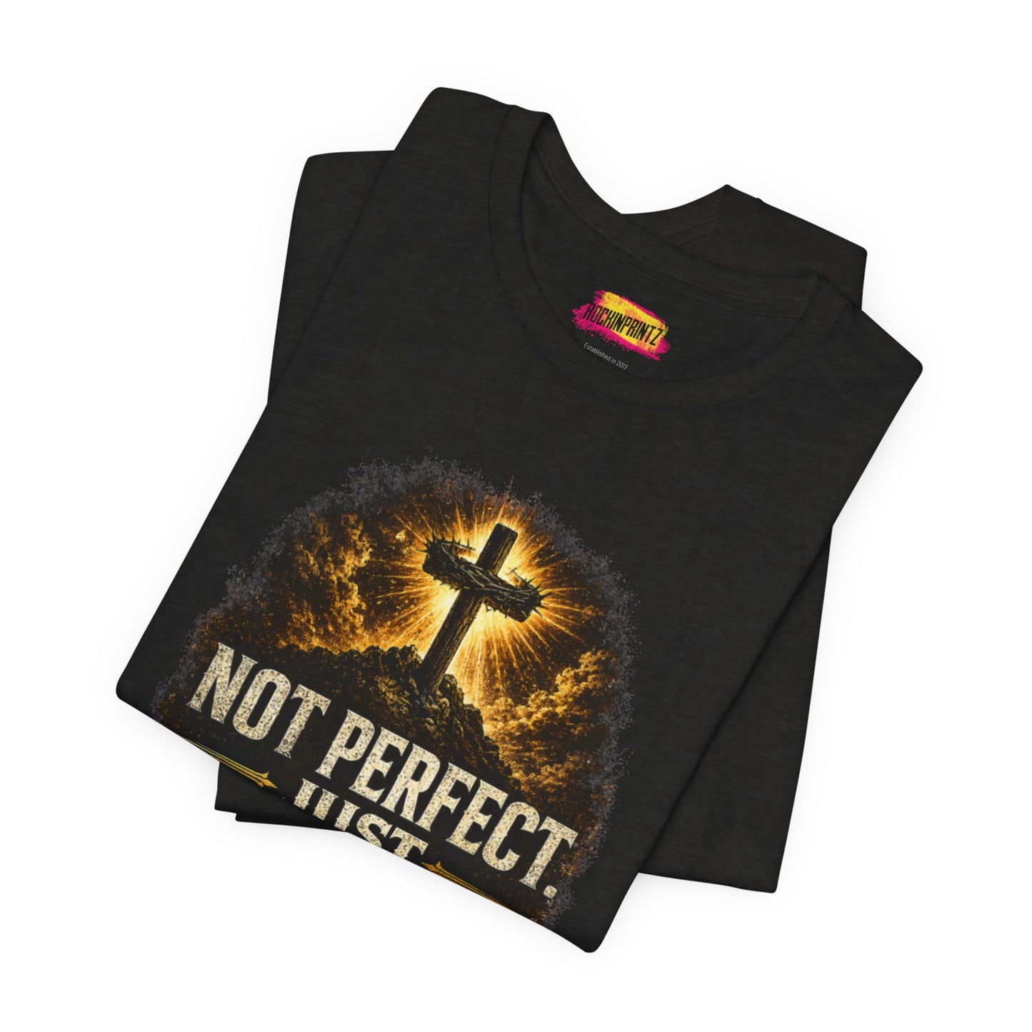 Not Perfect Just Forgiven Christian T‑Shirt